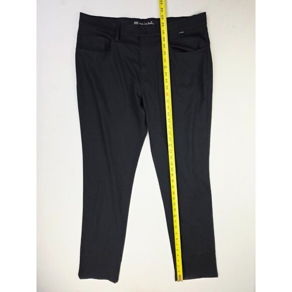 Travis Mathew Size 36X33 Mens Black Embroidered Pocket Logo Polyester Pants - Picture 8 of 10
